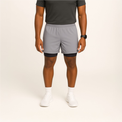 BCG Mens Run Dash 2 in 1 Shorts 5 in