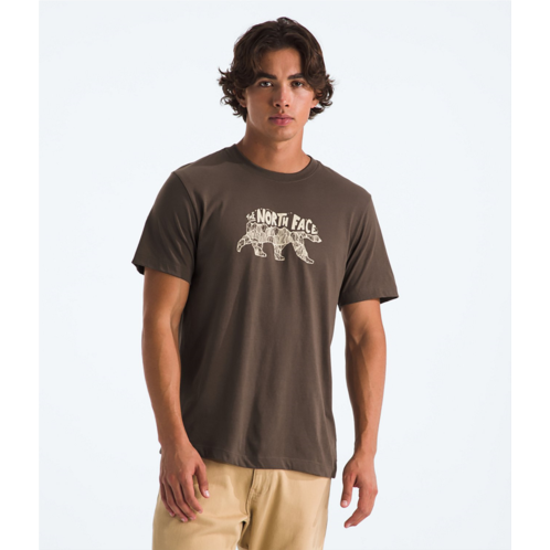 The North Face Mens Evolution Bear Graphic T-shirt Dark Brown 01