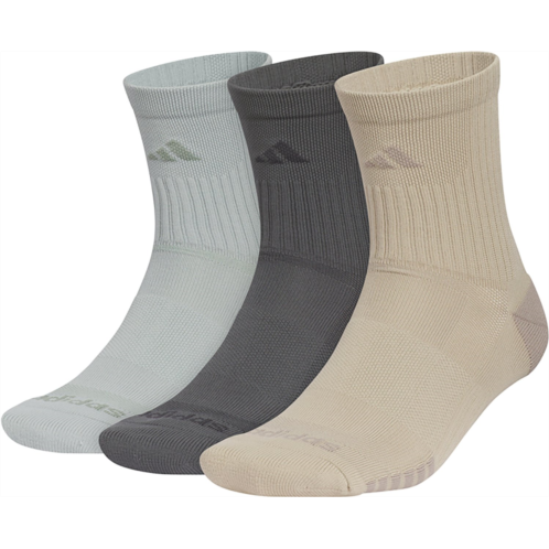 adidas Mens Tech High Quarter Socks 3-Pack Green / Multi