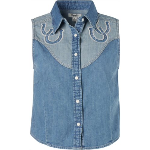 Wrangler Womens Horseshoe Snap Vest Top