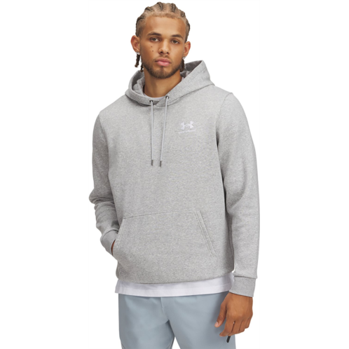 Under Armour Mens Icon Fleece Hoodie Light Grey 01