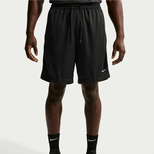 Nike Mens DNA Academy Dri-FIT Basketball Shorts 8 in Black/Black/Black/(White)