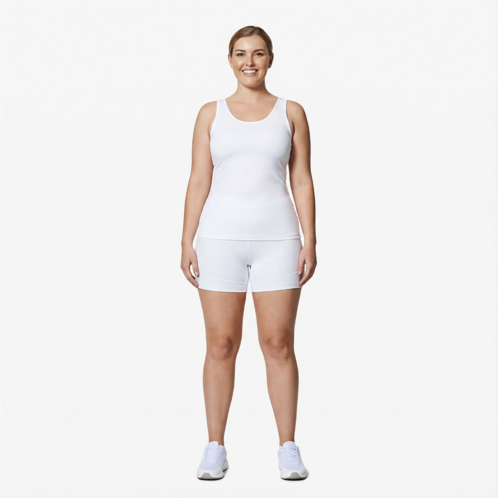 BCG Womens Wide Waistband Volley Shorts 3 in Caviar
