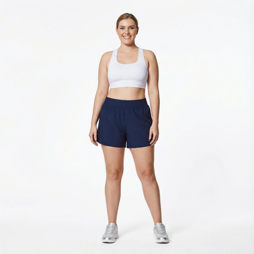 BCG Womens Low Keyhole Back Sports Bra Bright White