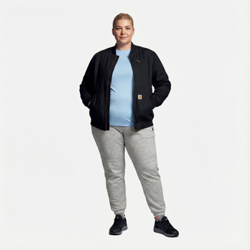 Carhartt Womens Crawford Plus Size Bomber Jacket Black