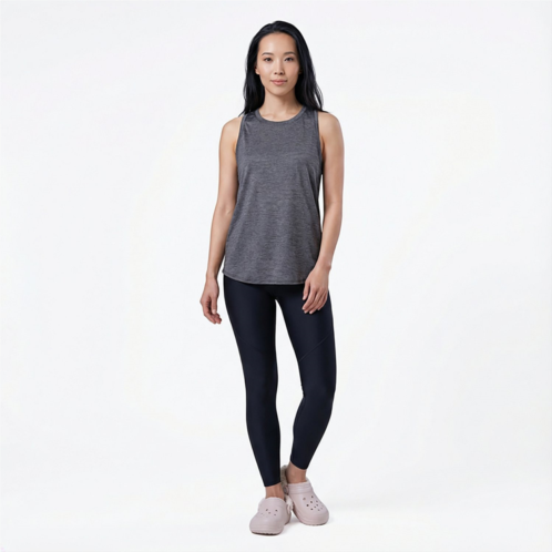 BCG Womens Turbo Melange Muscle Tank Top Light Orange 02