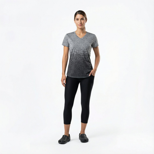 BCG Womens Ombre V-neck Training T-shirt Lapis/Acai