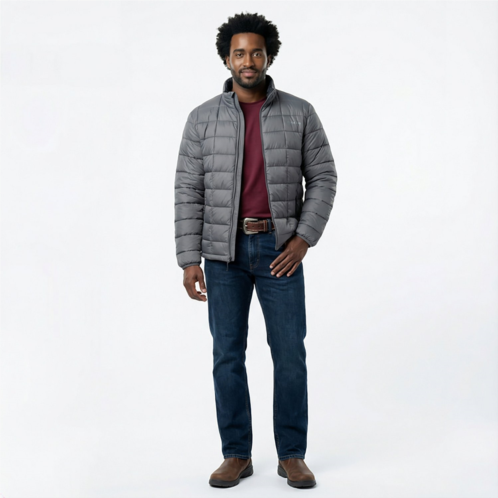 Magellan Outdoors Mens Lost Pines Puffer Jacket Blue