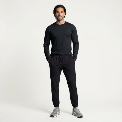 BCG Mens Stretch Texture Jogger Pants Cilantro