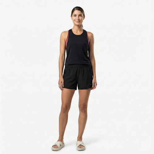BCG Womens Run Mesh Shorts 3.5 in Sharkskin