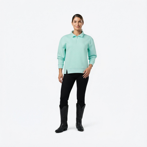 BCG Womens Quilted 1/4 Zip Pullover Top