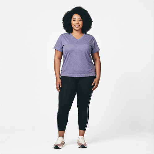 BCG Womens Training HI Plus Size 7/8 Leggings Caviar