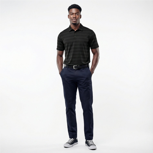 Antigua Mens Tunnel Polo Shirt Black Multi