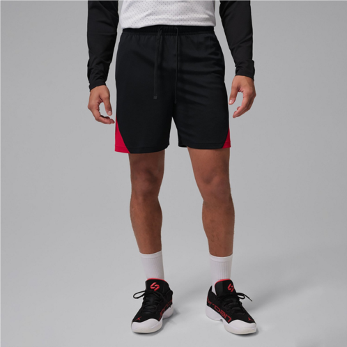 Jordan Mens Sport Basketball Shorts Black/Gym Red/(White)