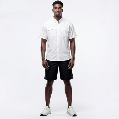 Huk Mens Tide Point Button Down Shirt Black