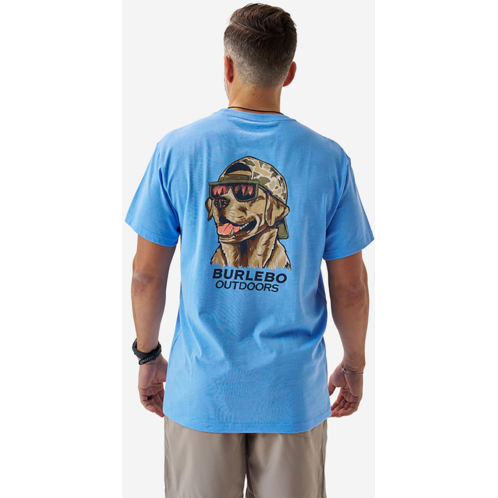 BURLEBO Mens Mallard Camo Dog T-shirt