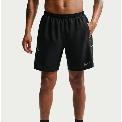 Nike Mens Dri-FIT Miler Brief-Lined Running Shorts 7 in. BLACK/BLACK/(REFLECTIVE SILV)