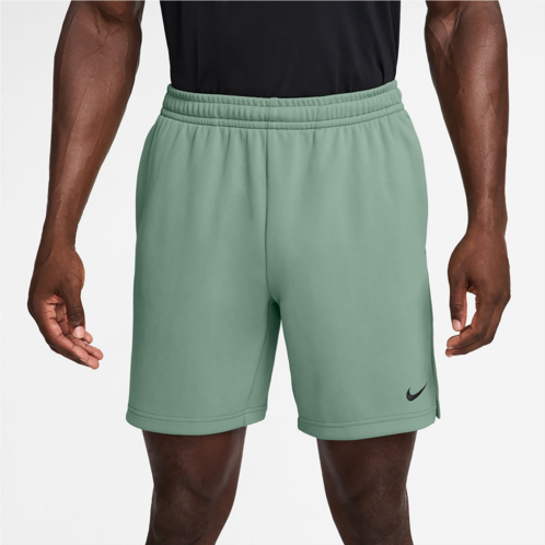 Nike Mens Dri-FIT Flex Fleece Training Shorts 7 in. STEAM/(BLACK)