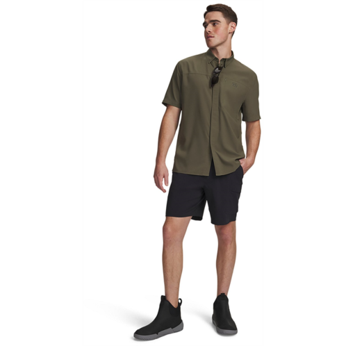 Under Armour Mens Fish Pro Volley Shorts 6 in Black / Dark Grey