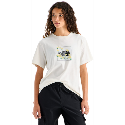 The North Face Womens Flowers Short Sleeve T-shirt White Dune