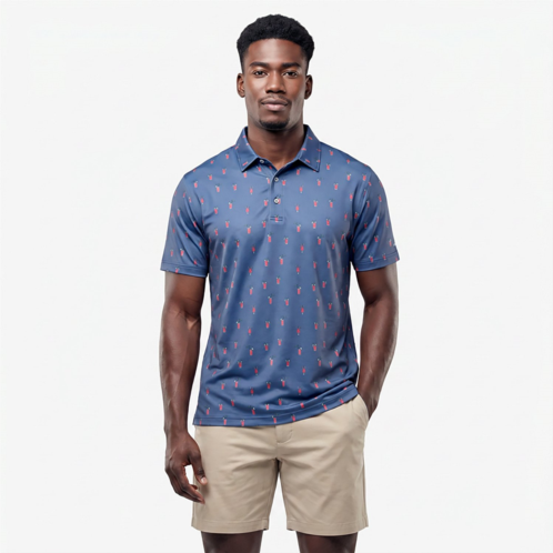 Chubbies Mens The Sip N Relax Performance Polo Shirt