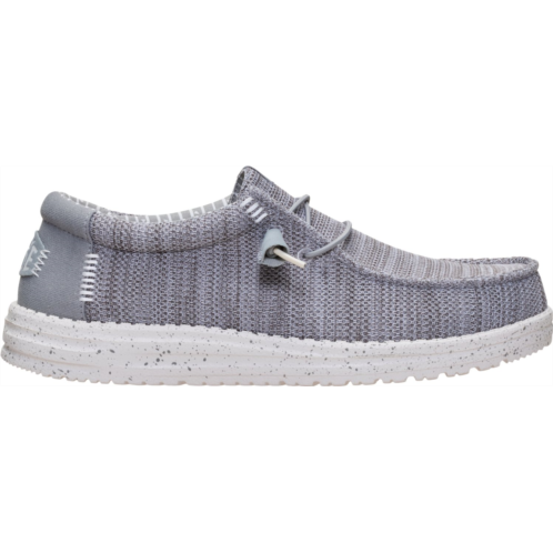 HEYDUDE Mens Wally SE Stretch Sox Shoe Grey