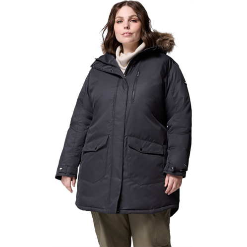 Columbia Sportswear Womens Suttle Mountain Long Insulated Plus Size Jacket Black 02