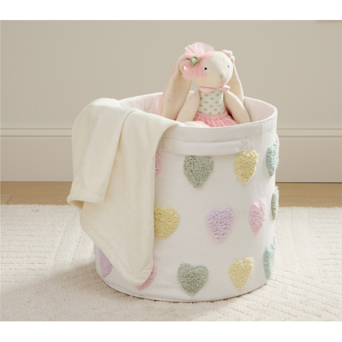 Potterybarn Embroidered Hearts Toy Dump
