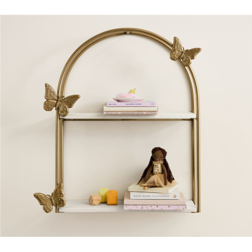 Potterybarn Gold Butterfly Tiered Shelf (22x- 26)