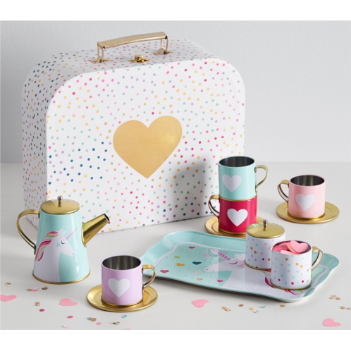 Potterybarn Rainbow Unicorn Tea Set