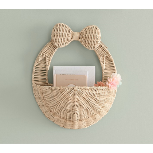 Potterybarn Rattan Bow Wall Basket (17)