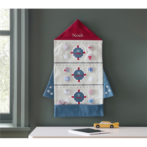 Potterybarn Rocket Shaped Chore Chart (16x 22)