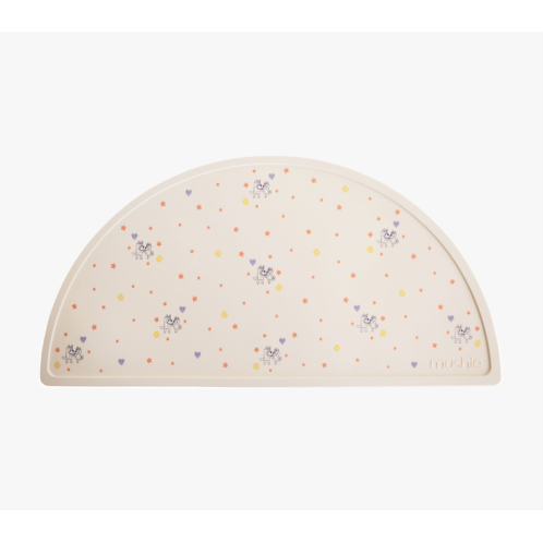 Potterybarn Mushie Silicone Placemat -BlueyIvory