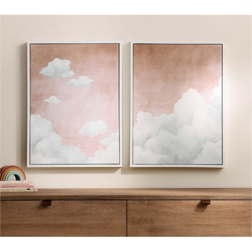 Potterybarn Blush Cloud Art Set of 2 (18x 24)