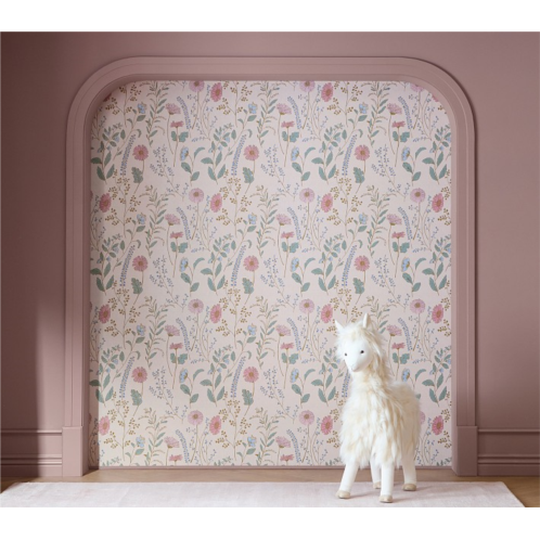 Potterybarn Gold Floral Wallpaper