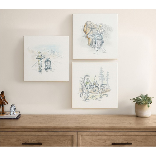 Potterybarn Star Wars Nursery Art Set of 3 (12x 12)