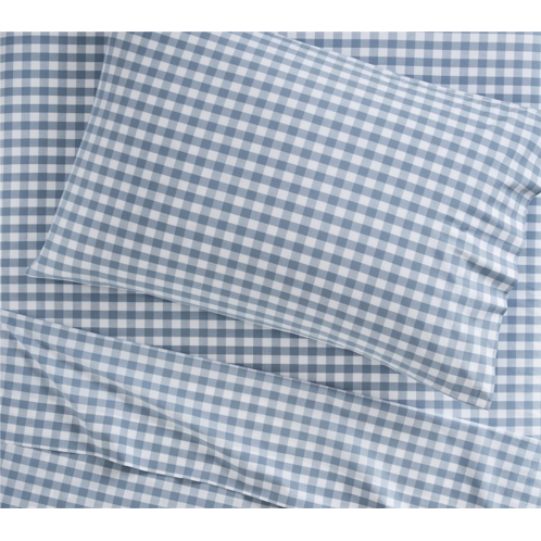 Potterybarn Check Organic Cotton Sheet Set