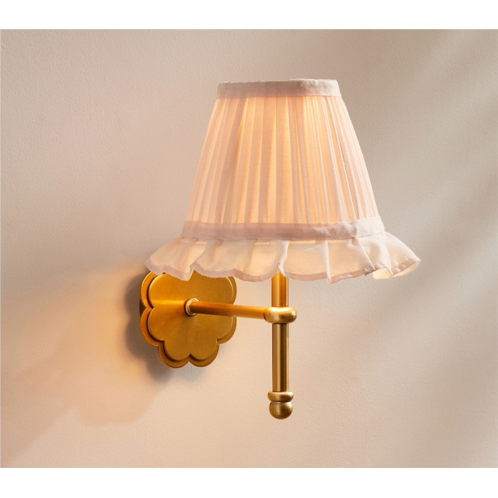 Potterybarn Rechargeable Ruffle Wall Sconce (10)