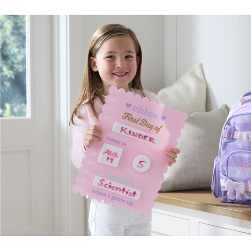 Potterybarn Acrylic First Day of School Sign