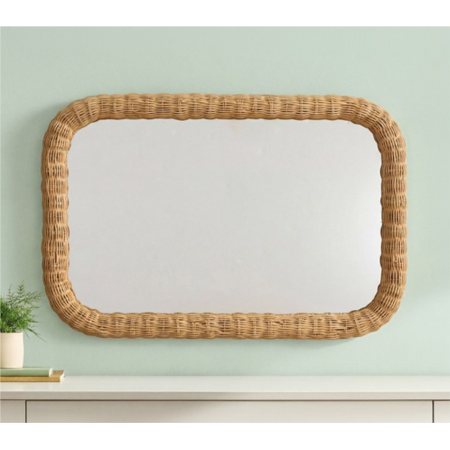 Potterybarn Rattan Rectangle Mirror (24x 36)
