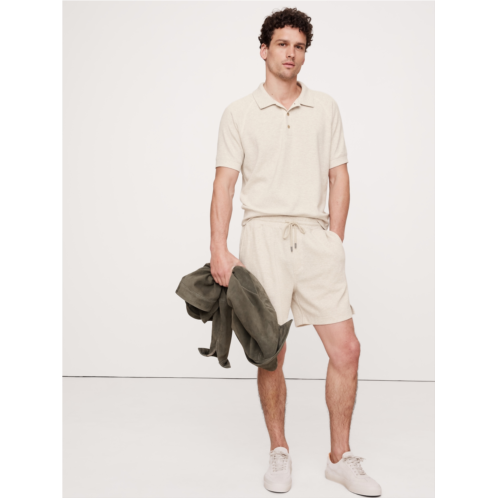 Bananarepublic 6 Waffle-Knit Pull-On Short