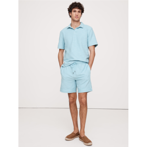 Bananarepublic 7 Slub Boucle Pull-On Short