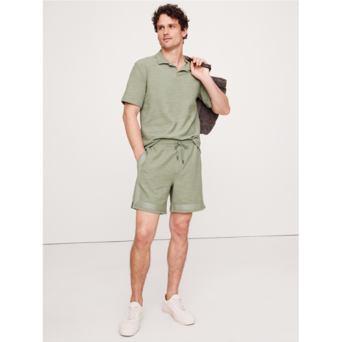 Bananarepublic 7 Slub Boucle Pull-On Short