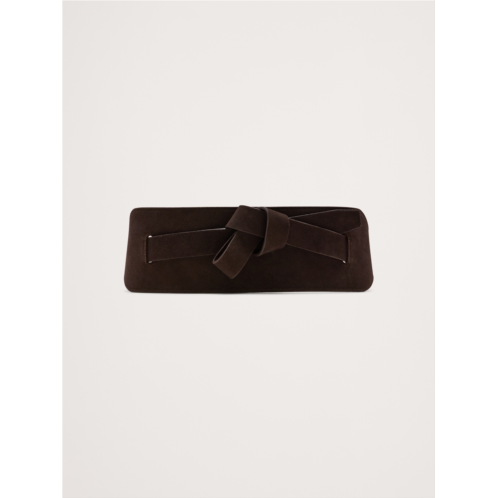 Bananarepublic Knotted Leather Corset Belt