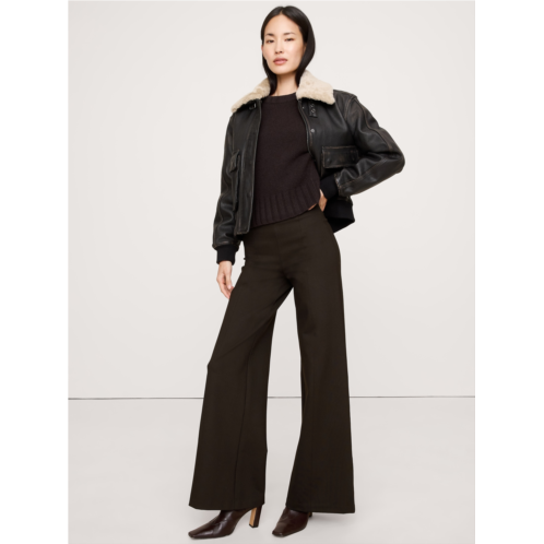 Bananarepublic High-Rise Wide-Leg Everywhere Ponte Pull-On Pant