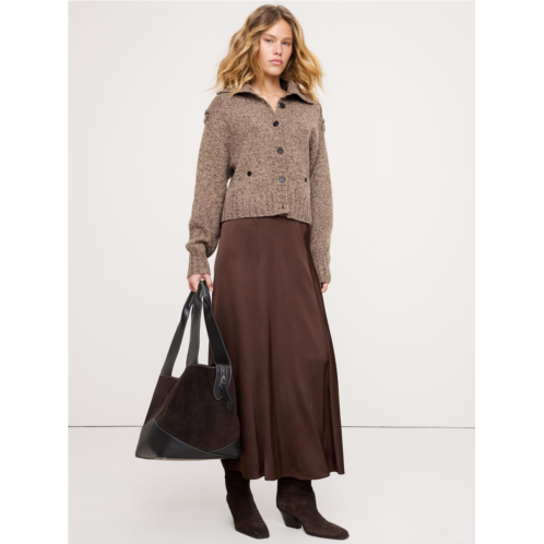 Bananarepublic Marled Cashmere-Merino Blend Cardigan