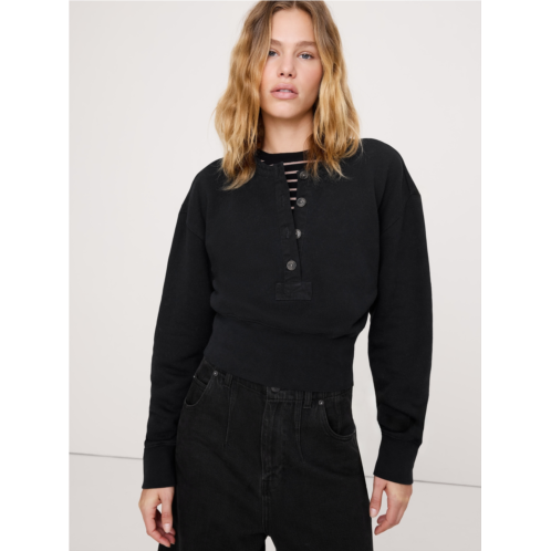 Bananarepublic French Terry Henley Sweatshirt