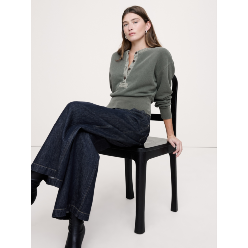 Bananarepublic French Terry Henley Sweatshirt