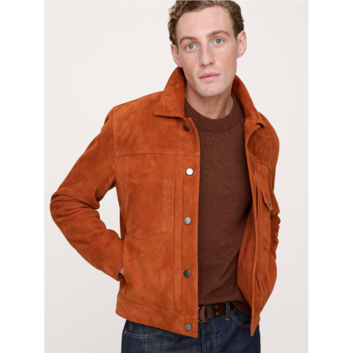 Bananarepublic Suede Trucker Jacket