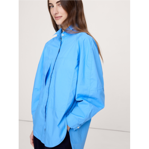 Bananarepublic Oversized Cotton Poplin Utility Pocket Shirt